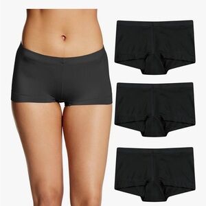 Maidenform Women's Underwear Pack, 3-Pack, Microfiber Boy Shorts. 3 Pack NWT